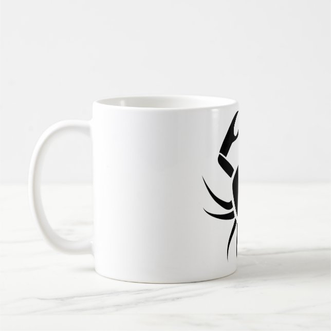 Caneca De Café Símbolo Astrológico do cancer Sinal 6 (Esquerda)