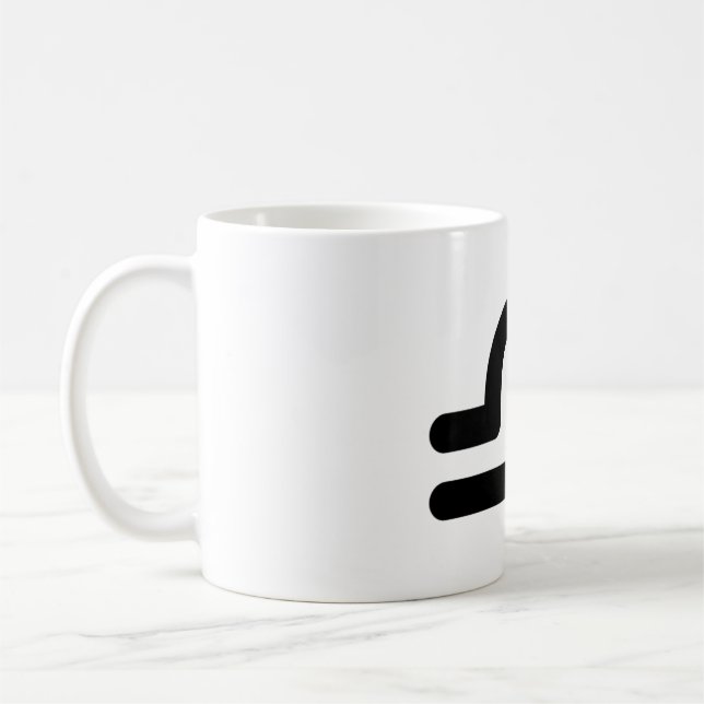 Caneca De Café Símbolo Astrológico Libra - Símbolo 5 (Esquerda)