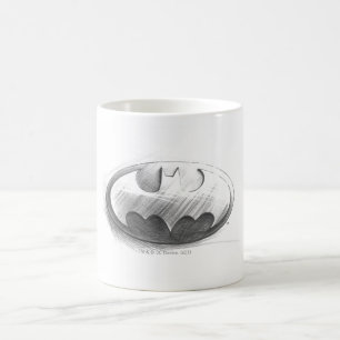 Caneca De Café Símbolo Batman   Logotipo de desenho da insígnia
