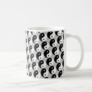 Caneca De Café Símbolo branco preto Yin Yang