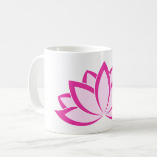 Caneca De Café Símbolo budista rosa original - flor de lótus