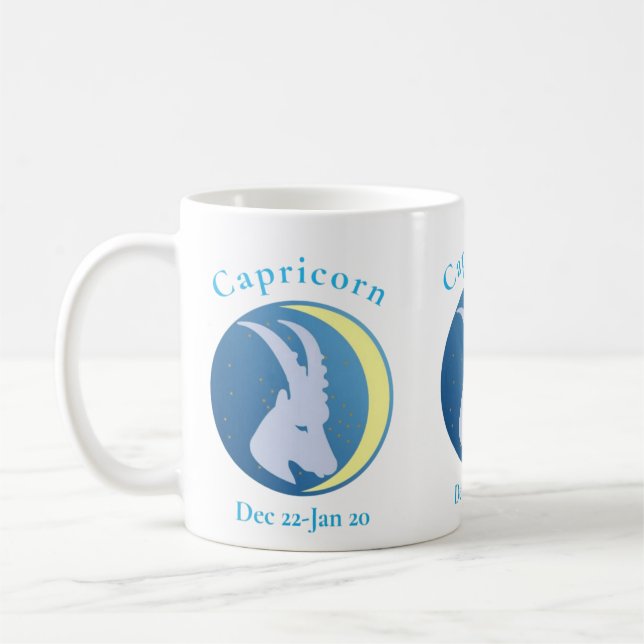 Caneca De Café Símbolo Capricorn Thunder_Cove (Esquerda)