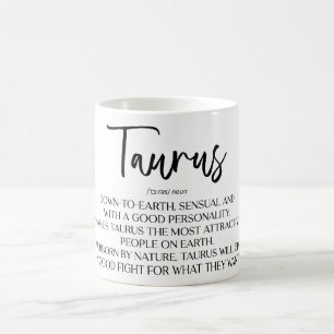 Caneca De Café Símbolo Celestial Zodiac Mug/Taurus