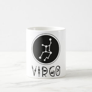 Caneca De Café Símbolo Celestial Zodiac Mug/Virgo