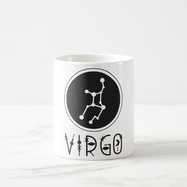 Caneca De Café Símbolo Celestial Zodiac Mug/Virgo (Centro)