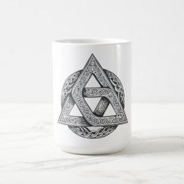 Caneca De Café símbolo celta, nó da trindade