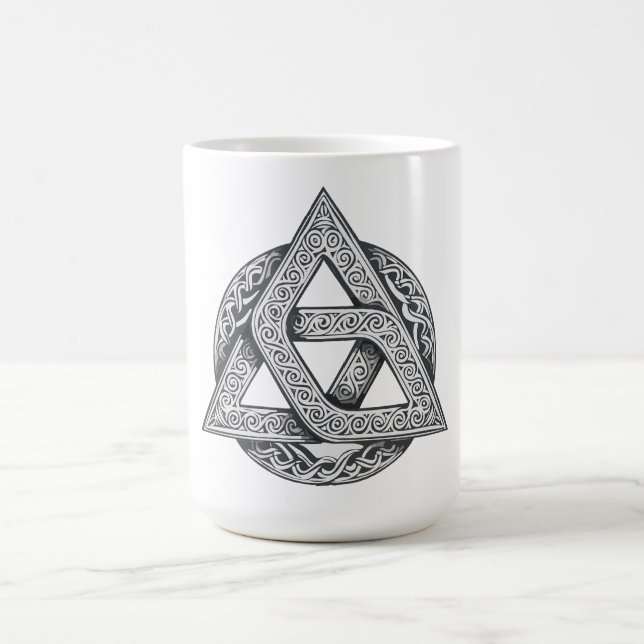 Caneca De Café símbolo celta, nó da trindade (Centro)