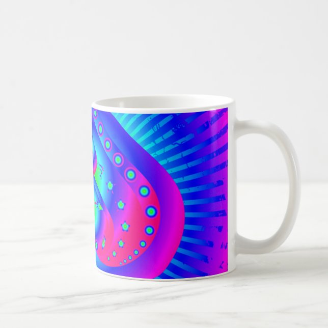 Caneca De Café Símbolo Colorir Espadas (Direita)