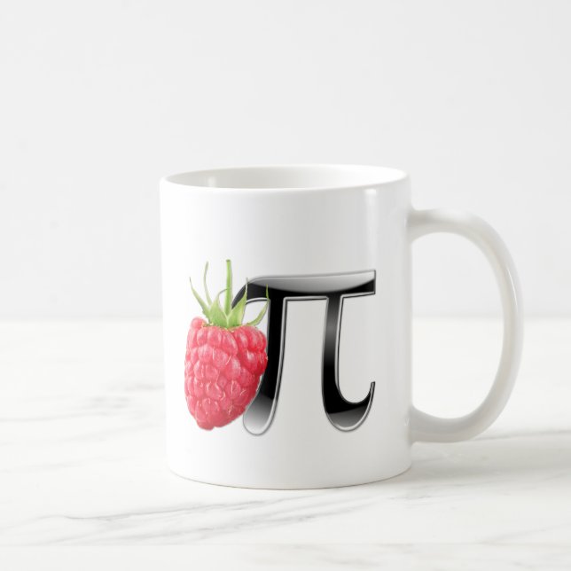 Caneca De Café Símbolo da framboesa e do Pi (Direita)