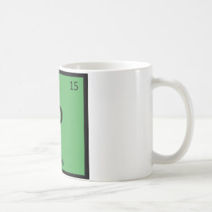 Caneca De Café Símbolo da Tabela Periódica de Química Esportiva P