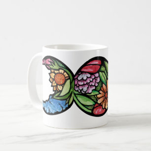 Caneca De Café Símbolo da Tríplice Lua em Flor