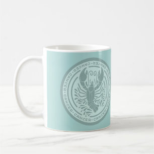 Caneca De Café Símbolo de Cancer Zodíaco Coffee Mug
