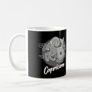 Caneca De Café Símbolo de Capricórnio Zodíaco Coffee Mug