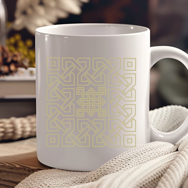 Caneca De Café símbolo de elemento caligráfico arábico ornamento  (Criador carregado)
