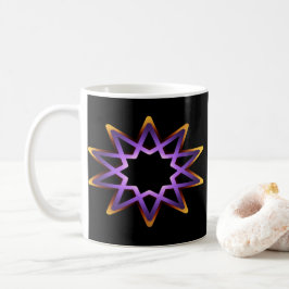 Caneca De Café Símbolo de Estrela Laranja Roxo da Árvore da Vida