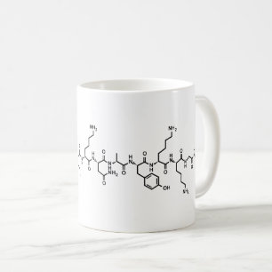 Caneca De Café símbolo de fórmula química hormonal de endorfin