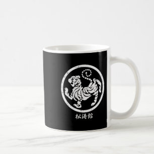 Caneca De Café Símbolo de Karatê Shotokan Tiger Branco Artes Marc