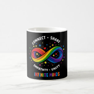 Caneca De Café Símbolo de Neurodiversidade Infinito Arco-íris - I