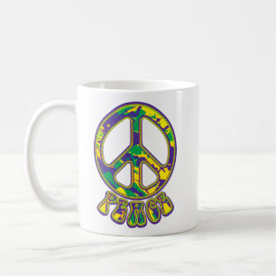 Caneca De Café Símbolo de Paz Hippie