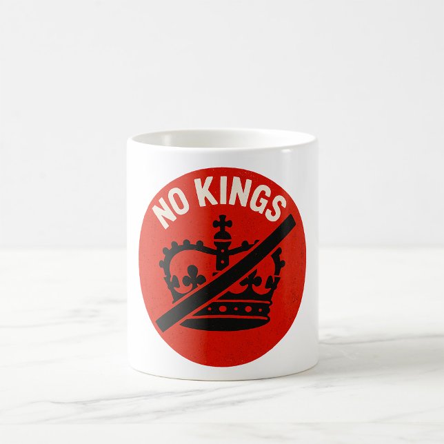 Caneca De Café Símbolo de Protesto Sem Reis (Criador carregado)