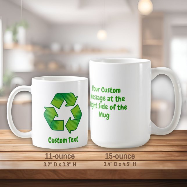 Caneca De Café Símbolo de reciclagem (Criador carregado)
