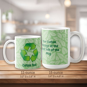 Caneca De Café Símbolo do reciclagem