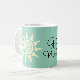 Caneca De Café Símbolo do Sol Espiritual - Espiral de Energia 9 C