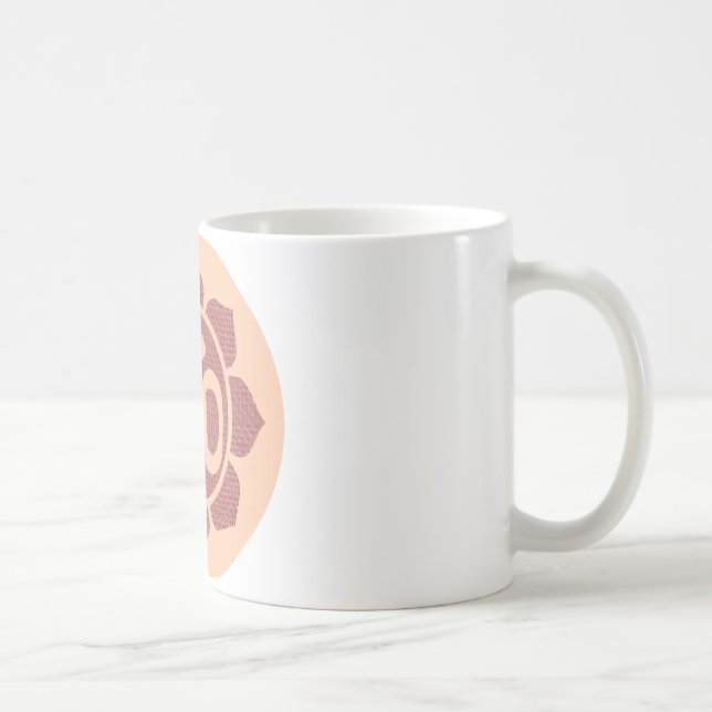 Caneca De Café símbolo dos lótus do ohm (Direita)