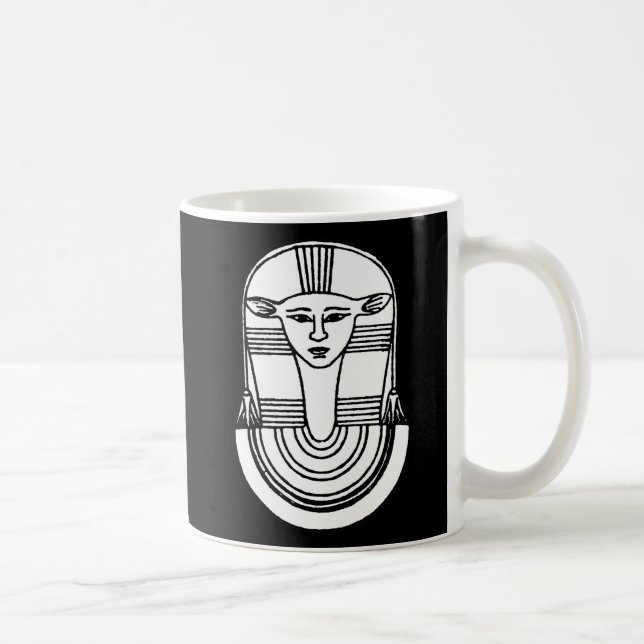 Caneca De Café Símbolo egípcio: Hathor (Direita)