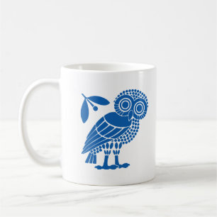 Caneca De Café Símbolo emblem owl bi do município de Atenas