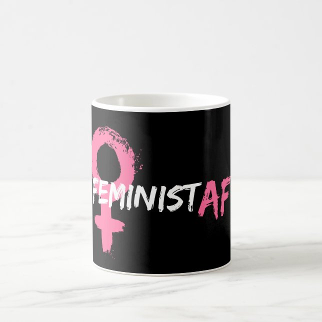 Caneca De Café Símbolo Feminista AF Feminista (Centro)