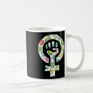 Caneca De Café Símbolo Feminista Apoio Manifestante Resiste à Res