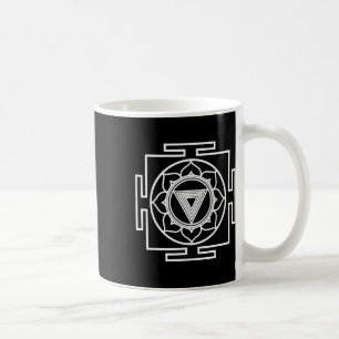 Caneca De Café Símbolo Hindu Kali Yantra Hinduísmo Yoga Arte Orie