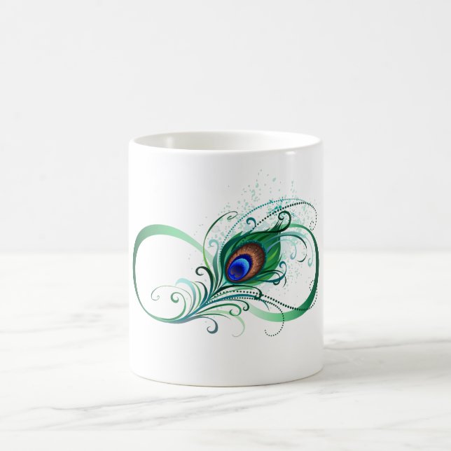 Caneca De Café Símbolo Infinito com Pavão (Centro)