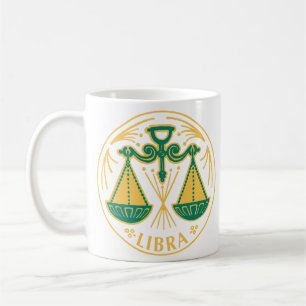 Caneca De Café Símbolo Libra do Zodíaco