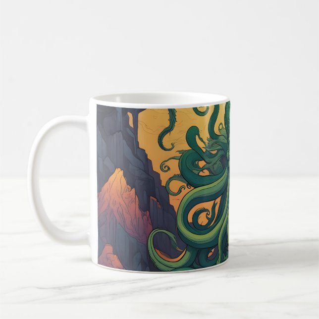 Caneca De Café Símbolo Místico Cthulhu (Esquerda)