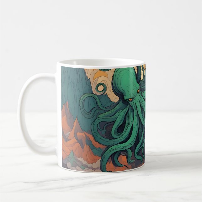 Caneca De Café Símbolo Místico Cthulhu (Esquerda)