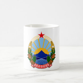Caneca De Café Símbolo oficial da heráldica de Macedónia da