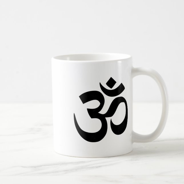 Caneca De Café Símbolo Om Budista (Direita)