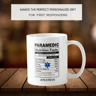 Caneca De Café Símbolo paramédico personalizado EMT Coffee Mug