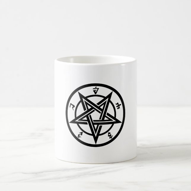Caneca De Café Símbolo pentagrama clássico (Centro)