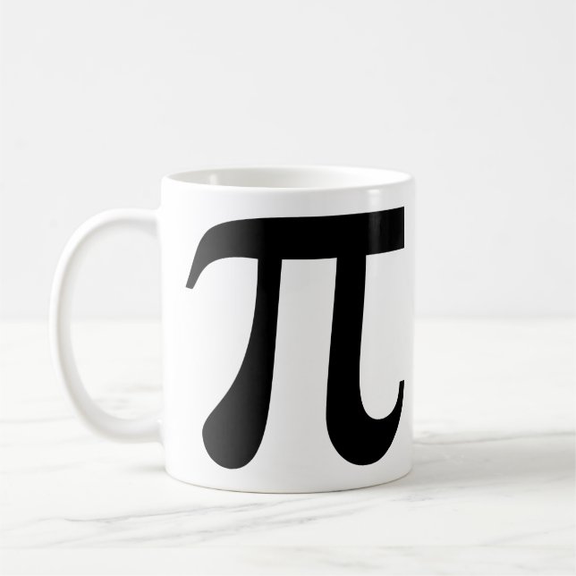 Caneca De Café Símbolo "Pi" Gigante de Esquerda (Esquerda)