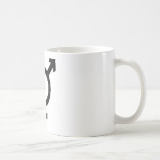 Caneca De Café Símbolo preto do Transgender
