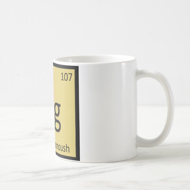 Caneca De Café Símbolo Químico do Aperitivo Baba Ghanoush Bg (Direita)