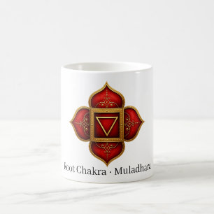 Caneca De Café Símbolo Sagrado do Chakra Raiz Muladhara
