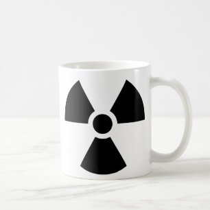 Caneca De Café Símbolo Trevo de Radiação