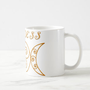 Caneca De Café Símbolo triplo da deusa de Swirly
