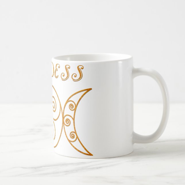 Caneca De Café Símbolo triplo da deusa de Swirly (Direita)
