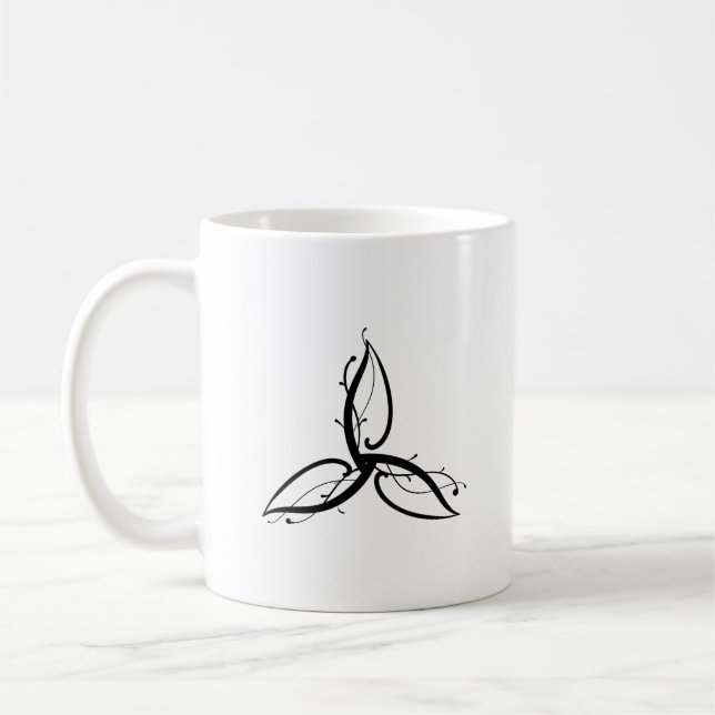Caneca De Café Símbolo Triquetra Odin Norse Wicca (Esquerda)