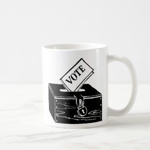 Caneca De Café Símbolo: Urna de voto